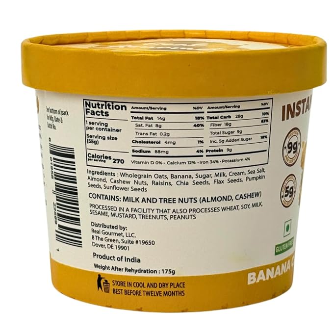 Real Milk &amp Cream Protein Oatmeal (18 count). Sold in 9000+ stores &amp more than 100k cups every month. Made with real milk &amp cream — never whey which is a highly processed industrial bypr