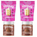 FitBake Yellow Cake Baking Mix and Chocolate Frosting | 0g to 2g Net Carbs Per Serving | Keto Friendly Low Carb Food | Naturally Sweetened Keto Snacks | Gluten Free Desserts | No Added Sugar
