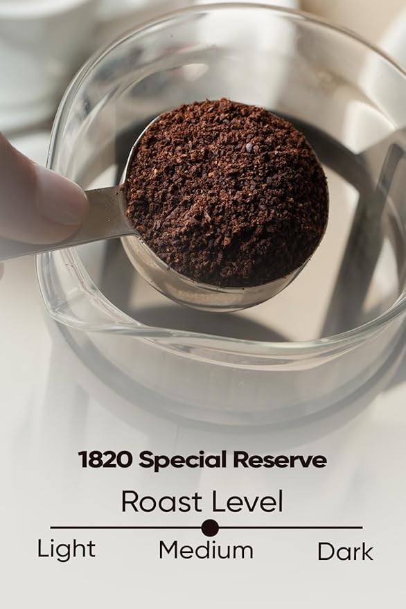 Café 1820 Special Reserve Premium Costa Rican Ground Coffee 100% Arabica Medium/Dark Roast High Altitude Blend with Aroma &amp Fruity Notes 12 oz (2 Pack)