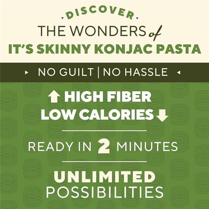 It’s Skinny Fettuccine &amp Pearl Couscous Bundle– Pre-Cooked Plant-Based Grain-Free Ready to Eat (30-Pack)
