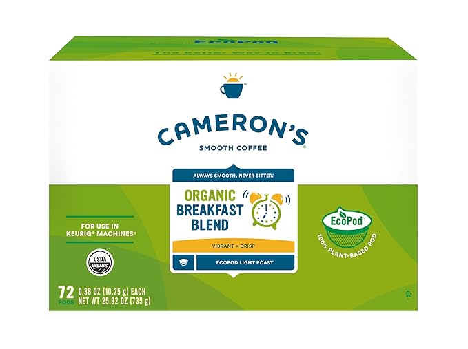 Cameron's Coffee Single Serve Pods Breakfast Blend 72 Count (Pack of 1)