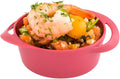 Restaurantware-3 Ounce Mini Serving Dishes 100 Disposable Mini Appetizer Dishes - Built-In Handles Rectangle Red Plastic Mini Casserole Dishes Serve Snacks or Desserts