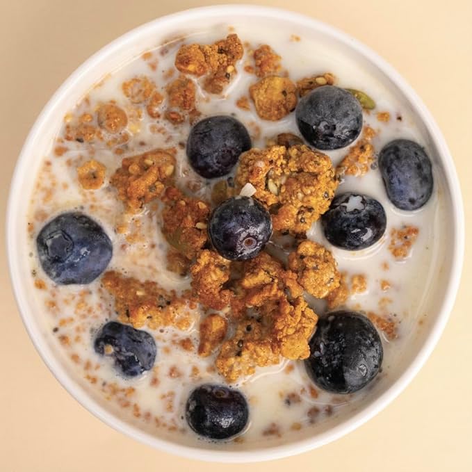 Julian Bakery® ProGranola® Cereal | Vanilla Cinnamon Cluster | 11g Protein | 11g Fiber | 2 Net Carbs | Gluten-Free | Grain-Free | High Protein &amp High Fiber | 9oz (3 PACK)