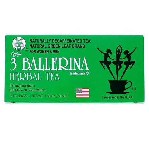 3 Ballerina Diet Tea Extra Strength for Men and Women (6 Boxes x 18 Bags)