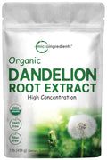 Organic Dandelion Root Tea Powder 1lb | Up to 450 Servings | Premium Source for Daily Beverage | 100% Pure Dandelion Supplement | Caffeine Free Non-GMO No Sugar Eco-Friendly Recyclable Bags