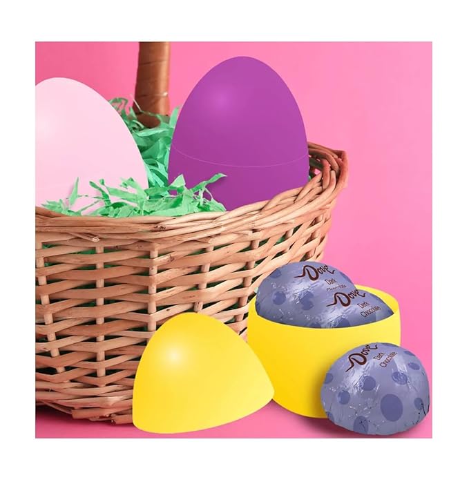 Dove Chocolate Eggs Variety Pack - Easter Candy - One Bag of Milk Chocolate Eggs and One Bag of Dark Chocolate Eggs - Smiling Sweets - Perfect Addition to Easter Baskets