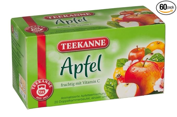3x Teekanne (Apfel) apple (each box 20 tea bags)