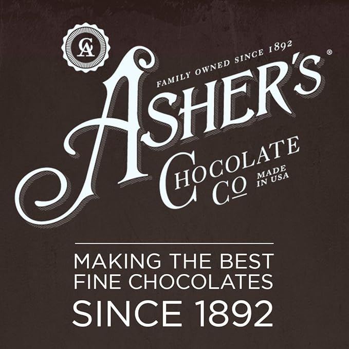 Asher's Chocolates Sugar Free Chocolate Bars Small Batches of Kosher Chocolate Family Owned Since 1892 Keto Chocolate (12 Bars Creamy Caramel)