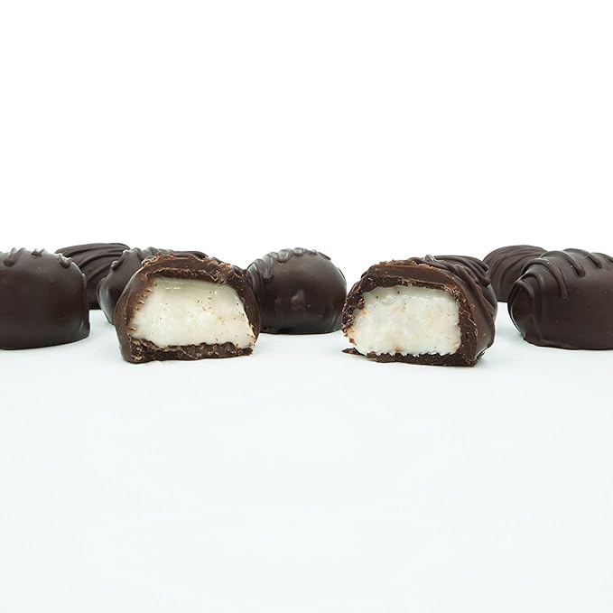 Philadelphia Candies Homemade Vanilla Creams Dark Chocolate 1 Pound Gift Box