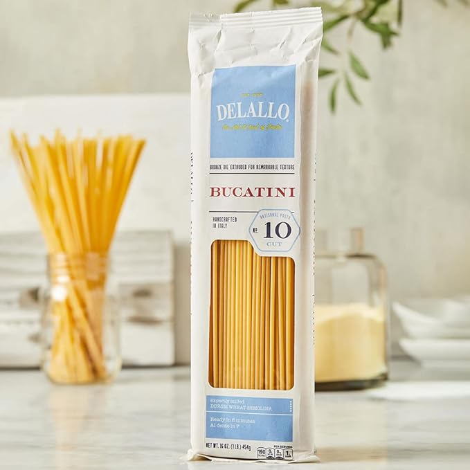 DeLallo Bucatini Pasta 1 lb - 16 per case
