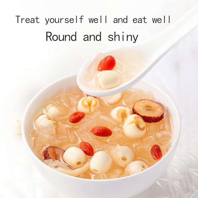Dried Lotus Seeds 1lb White Lotus Seed without Cores Cooking Porridge and Soup 454g