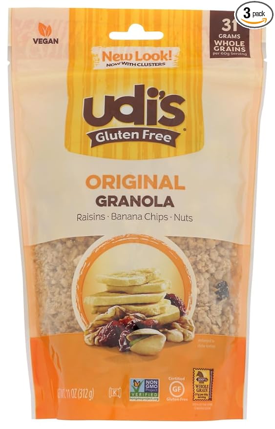 Udi's Gluten Free Granola Original 12-Ounce Pouches (Pack of 3)