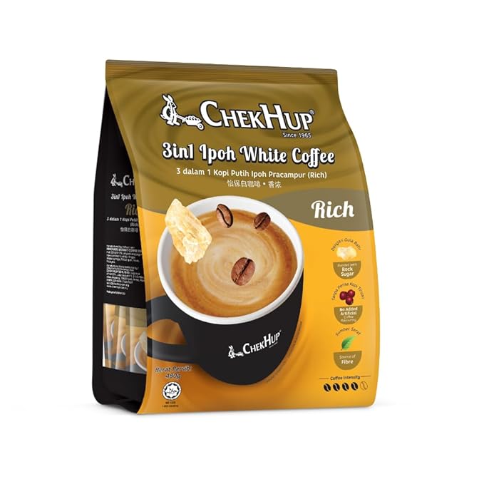 Malaysia Chek Hup 3 In 1 Ipoh White Coffee- King (12 sachets x 40g) (4)