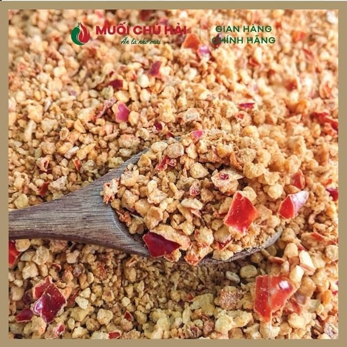 Muoi Toi Ot Sieu Cay Chu Hai Vietnamese Spicy Garlic Salt Seasoning Mix Tay Ninh Specialty 500gram