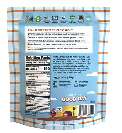 .S Sundays Peanut Butter Chocolate Protein Granola 20 oz