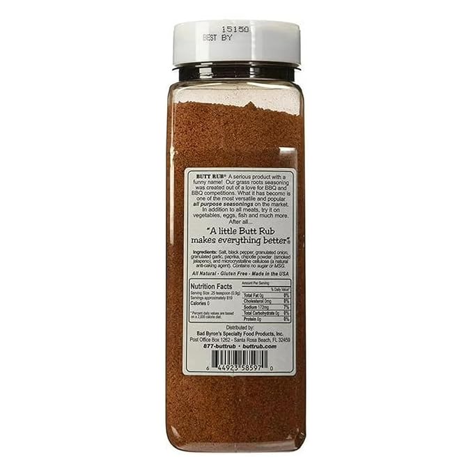 Bad Byron's Barbecue Rub 26 Ounce | All-Purpose Dry Rub for Pork Chicken Beef &amp More
