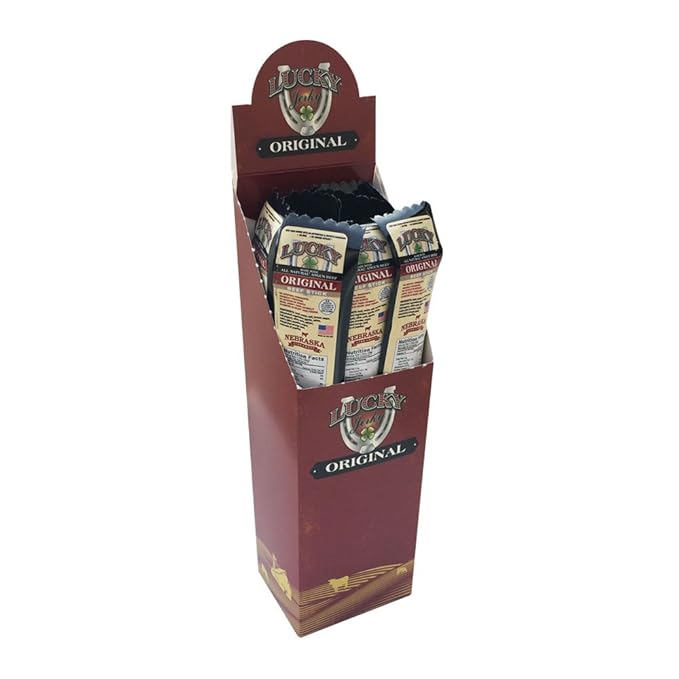 Lucky Beef Jerky - 1.25oz Sticks (Original 12 Pack)