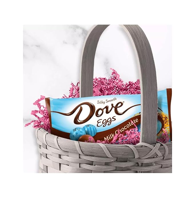 Dove Chocolate Eggs Variety Pack - Easter Candy - One Bag of Milk Chocolate Eggs and One Bag of Dark Chocolate Eggs - Smiling Sweets - Perfect Addition to Easter Baskets