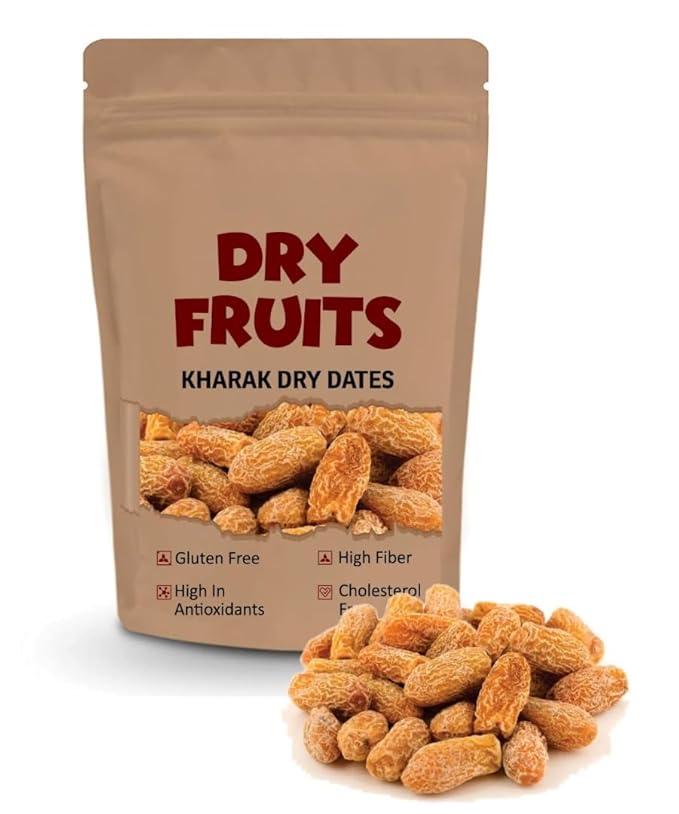 Generic Yellow Dry Dates/Peela Sukha Khajoor/kharak100% Natural | Rich in Calcium Iron and Potassium | Instant Energy -100 GRAM