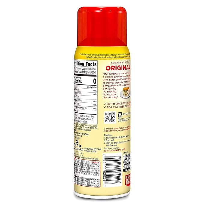 Generic Pams Original Cooking Spray 6 Pack 12 oz Cans