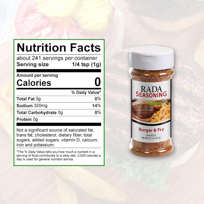 Rada Burger &amp Fry Seasoning Pack of 3