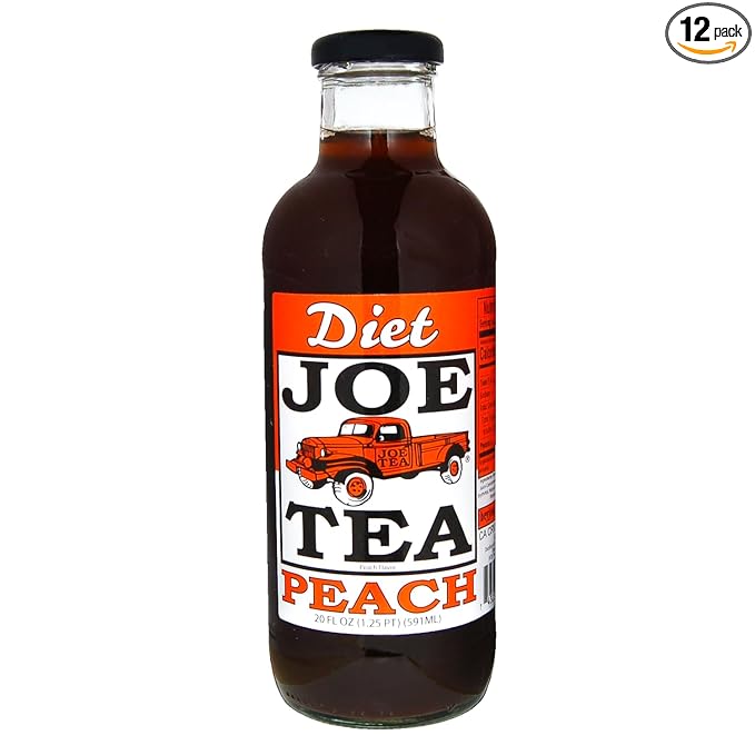 JOE TEA 20 OZ GLASS (Diet Peach Tea)