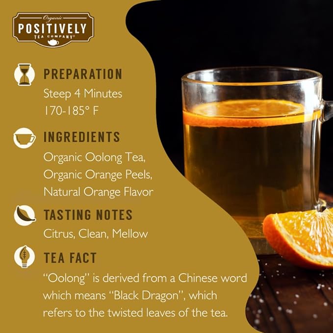 Organic Positively Tea Company Oolong Tea Sampler Loose Leaf 4 Ounce 3 Pack