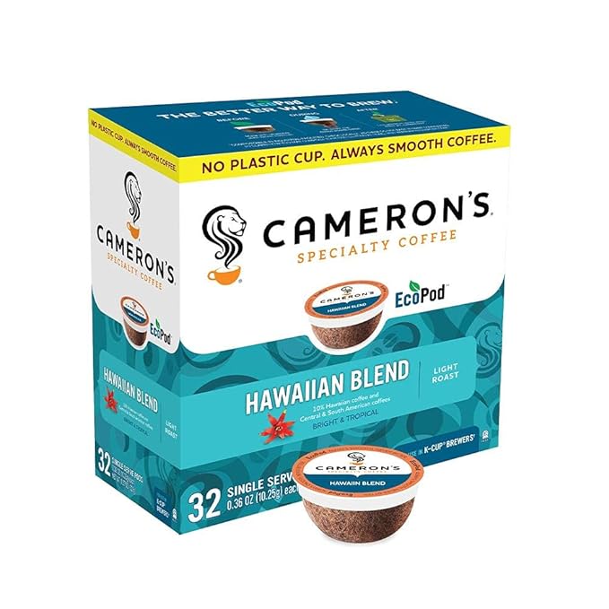 Cameron's Coffee Single Serve Pods Kona Blend 32 Count (Pack of 1)