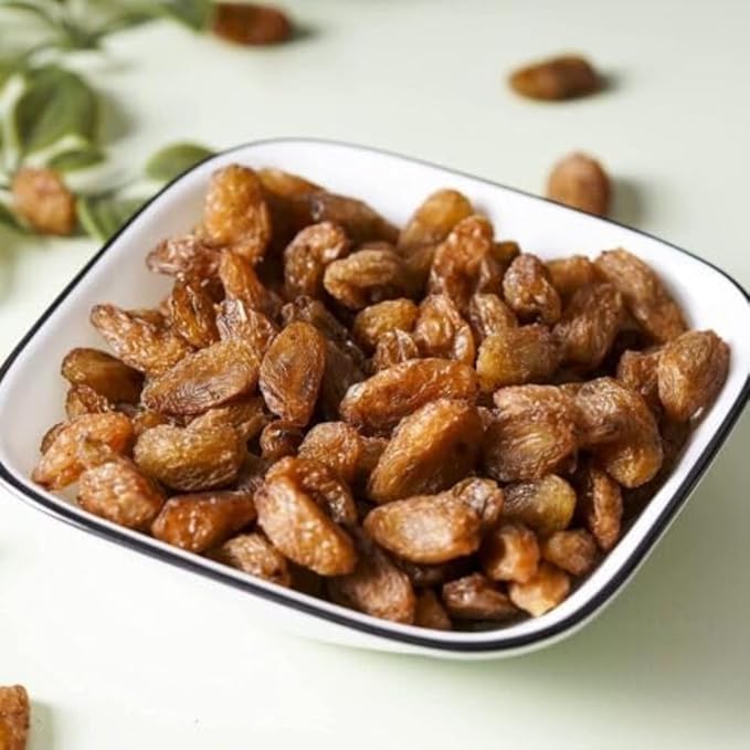 Dried Fruits Nuts And Seeds (Green Raisins/KishmishDelicious &amp Healthy Snack | High in Antioxidants Naturally Sweet &amp tasty - 200g
