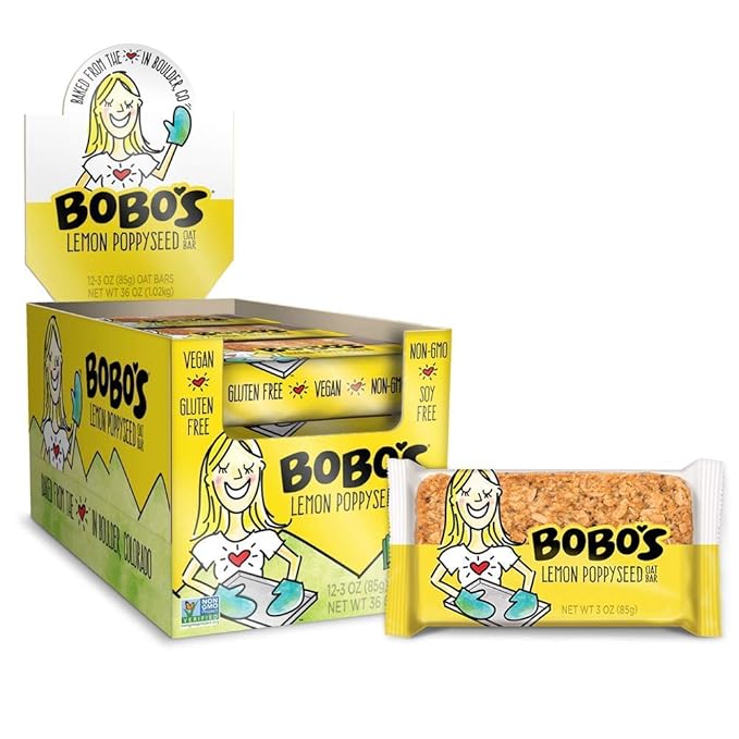 Bobo's Oat Bars Original and Lemon Poppyseed Variety Pack