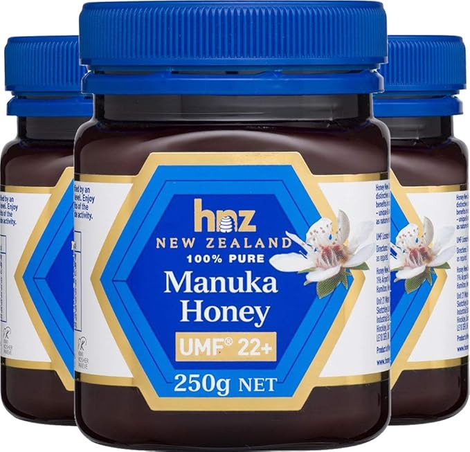 Honey-New-Zealand Manuka-Honey UMF22+ 250g HNZ (3 Bottle)