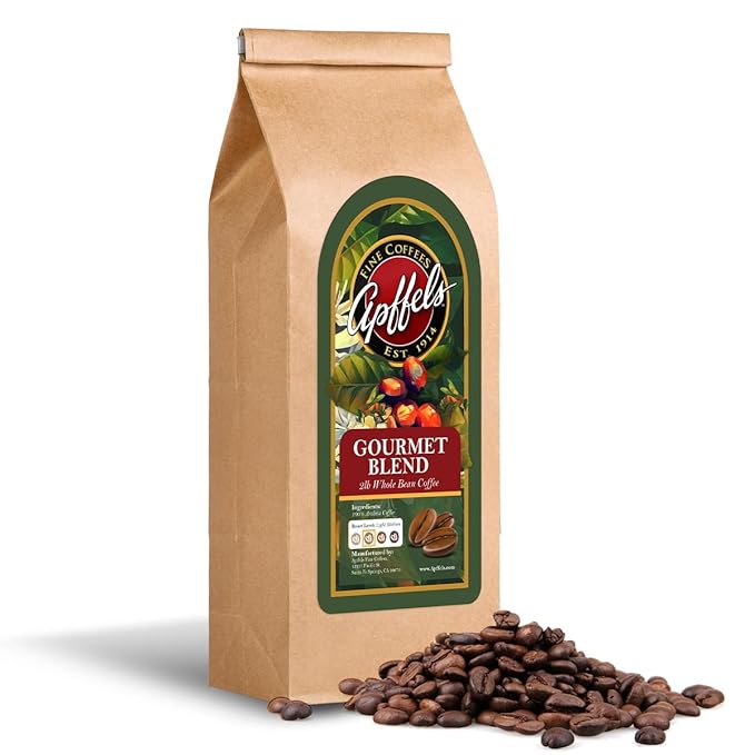 Apffels Original Gourmet Blend – Whole Bean Medium Roast 100% Arabica Coffee (2lb Bag)
