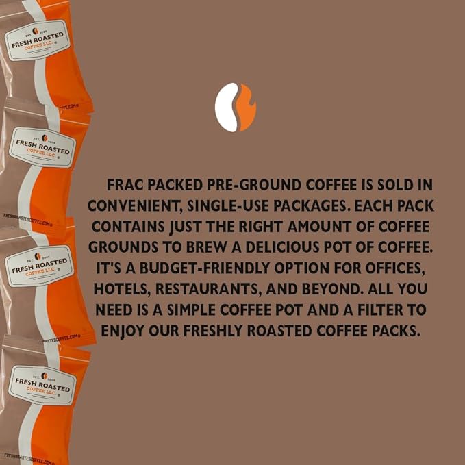 Fresh Roasted Coffee FRC Light Medium &amp Dark Roast Blends Kosher Pre-Ground Fractional Packs 2.25 Ounce 36 Count