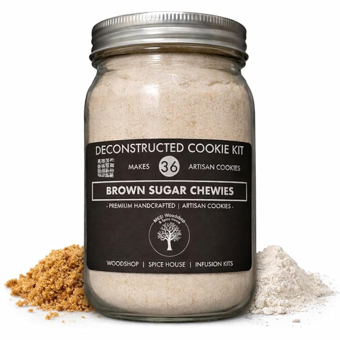 Brown Sugar Chewies Deconstructed Cookie Kit | Baking Mix Makes 36 Artisan Cookies | A Sweet Brown Sugar Dessert Indulgence In Every Bite