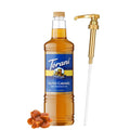Torani Sugar Free Salted Caramel Syrup 1 Liter Bottle with Pump Dispenser – Zero Calorie Flavored Coffee Syrup for Lattes Cold Brews Teas Cocktails &amp Desserts – Keto Friendly
