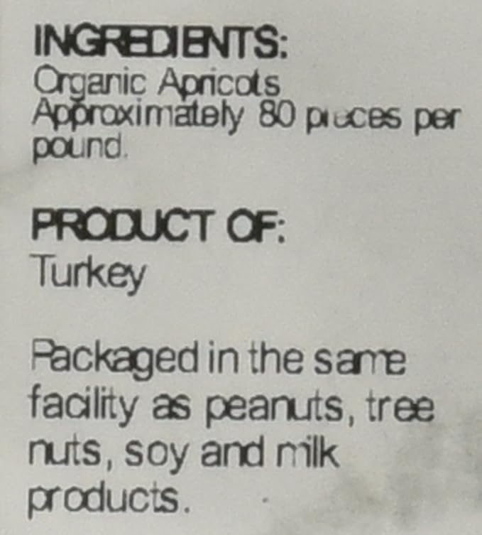 Bulk Dried Fruit 100% Organic Apricot Halves Unsulphured - 5 lb