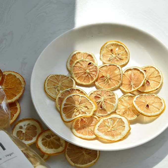 Dehydrated Dry Lemon For Cocktails Dried Lemon 17.6oz/500g 100% Natural &amp No Additives No Sugar Added (17.6 oz)