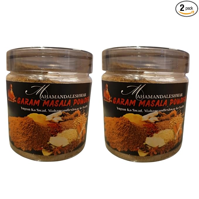 Mahamandaleshwar Garam Masala Powder – Hot Spice Mix – 1+1 Combo Pack (200g x 2) – Authentic Indian Blend
