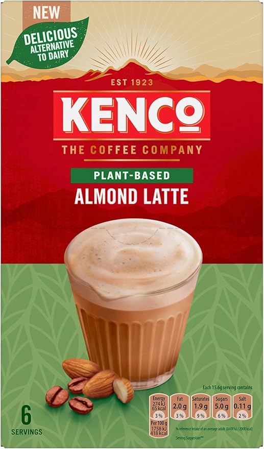Kenco Instant Coffee Sachets - Pick Any 6 Packs From 9 Blends Including Almond Vanilla Oat Baileys Latte Cappuccino Flat White Iced Hot Salted Caramel