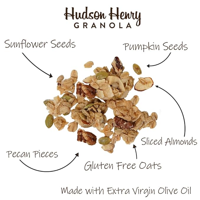 Hudson Henry Pecan Granola for Yogurt Snacking &amp Cereal | Gluten Free Granola with Nuts and Seeds | Maple Pecan Granola Non-GMO Small Batch Baked | 2.5 lb Bulk Bag