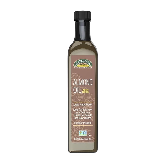 NOW Foods Almond Oil Light Nutty Flavor Expeller Pressed Non-GMO Project Verified 16.9-Ounce