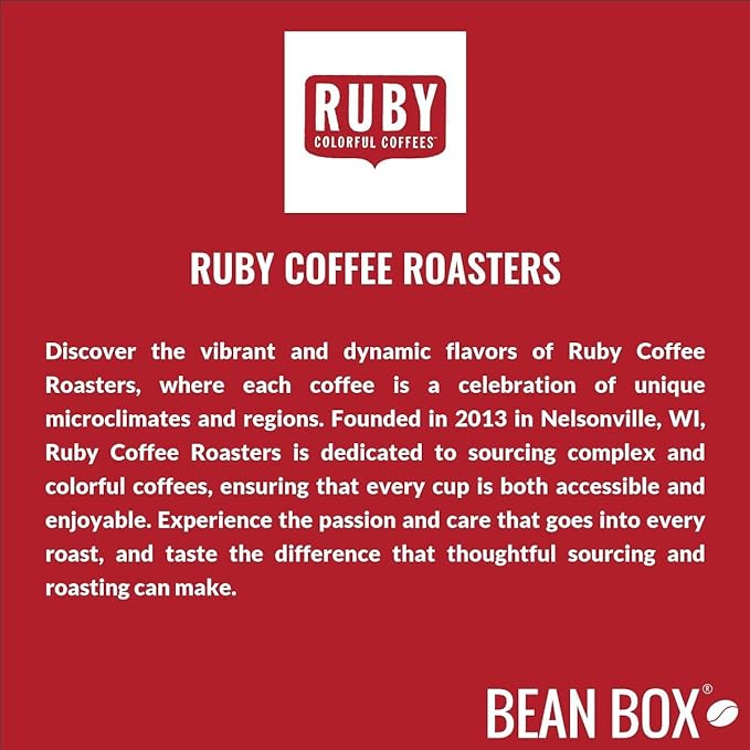 Bean Box Sampler - Roasted by Ruby Roasters 2-Pack Freshly Ground Coffee Gourmet Coffee