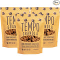 Tempo Granola Dark Chocolate Cashew Almond Loose Granola - 3 Pack of 11 oz Bags - Nutrient-Rich Gluten Free Vegan Oats High Protein Low Sugar Vegan Dairy Free Soy Free Vitamin E Prebiotics F