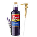 Torani Lavender Syrup 1 Liter Bottle with Pump – Premium Floral Flavoring with Pure Cane Sugar &amp Natural Ingredients for Coffee Lattes Cocktails Lemonade Desserts &amp More