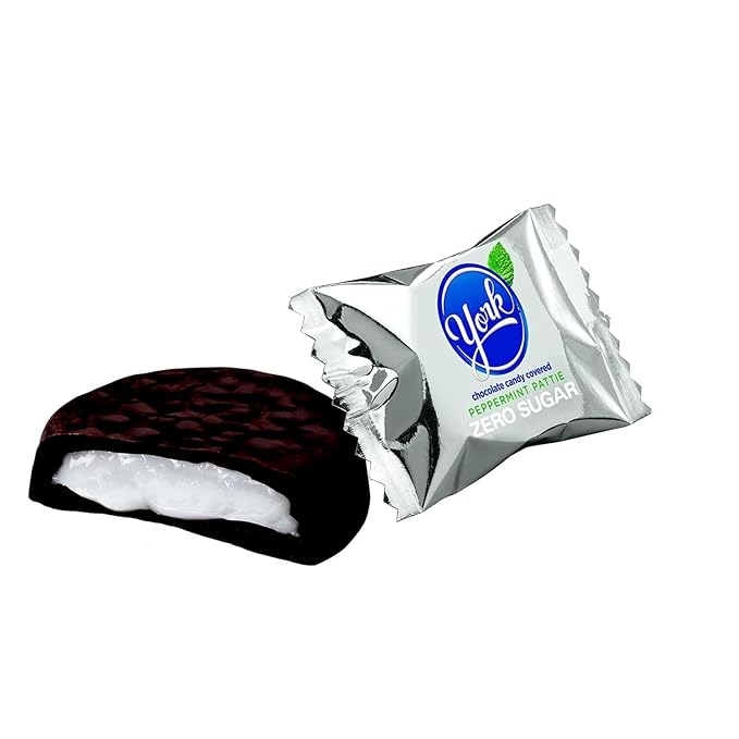 YORK Peppermint Patties Zero Sugar - Pack of 3 - Classic and Delicious Treats for the Whole Family - Great for Sharing - Individually Wrapped