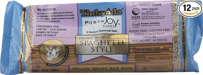 Tinkyada Organic Spaghetti Brown Rice Pasta 12 Ounce - 12 per case.