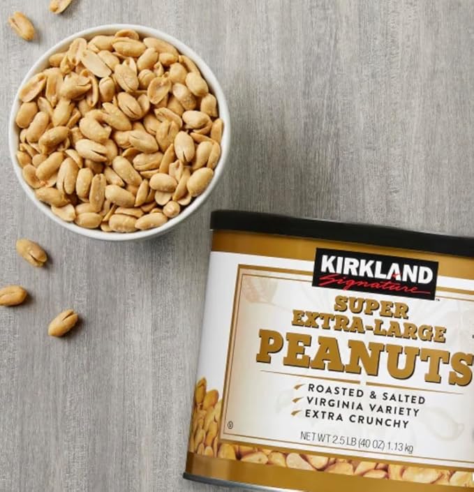 MORALZA Kirkland Signature Super Extra-Large Peanuts 2.5 lbs.Item 222490. Bundle Sillicone Collapsible Cup 200 mL - 2 items.