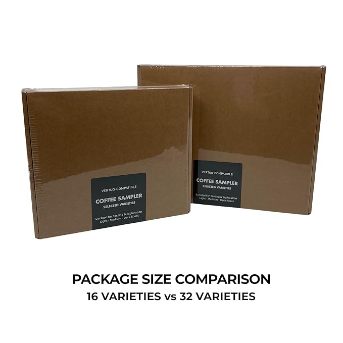 Discovery Coffee Sampler 16/32 Variety Pack | Assorted Coffee Pods with Flavor Guide | Coffee Gift Set (16 Variety)