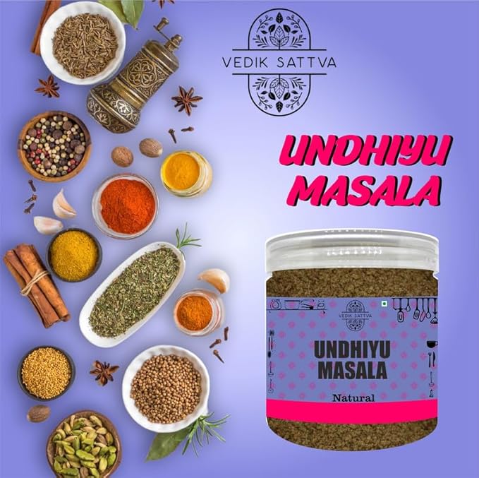 Vedik Sattva Natural Undhiyu Masala 7.05 OZ / 200 GM | Pack Of 1 Box