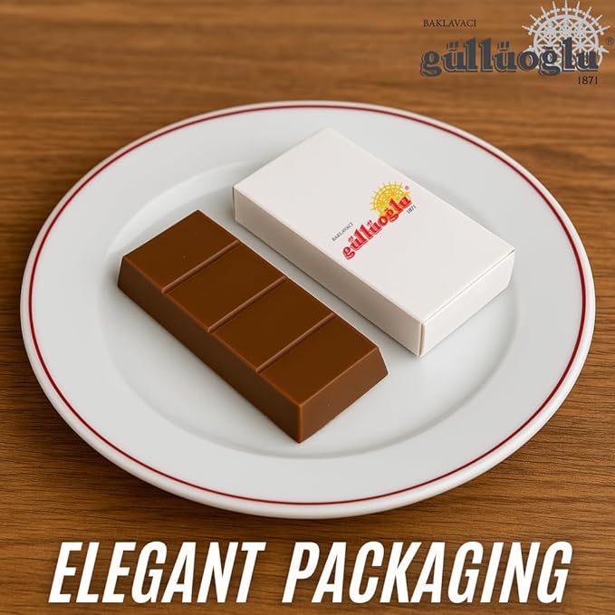 Gulluoglu Dubai Chocolate Kunafa Pistachio - (The Original) 3.4 oz - 95 gr daily fresh shipment Ideal Gift for all Occasions Gulluoglu Kunafa Dubai Chocolate Bar Pistaciho (5 pcs)